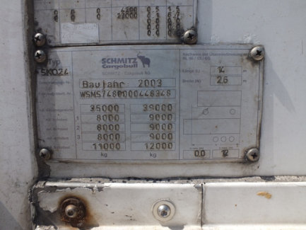 Zdjęcie przedmiotu: SCHMITZ CARGOBULL SK0 24 / L-13.4FP80 / 60 isothermal semi-trailer