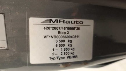 Zdjęcie przedmiotu: RENAULT/MRAUTO MASTER RWD 2.3 dCi E6 3.5t L3H1 Extra S&S+E DBL