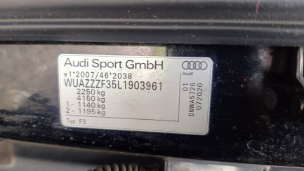 Zdjęcie przedmiotu: Audi RSQ3 S tronic Oświadczenie o utracie DR