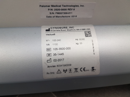 Zdjęcie przedmiotu: PALOMAR VECTUS hair removal laser