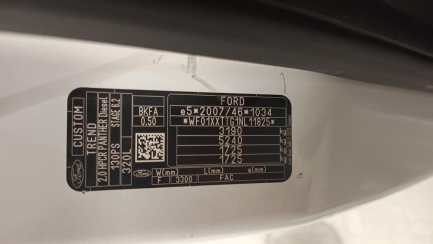 Zdjęcie przedmiotu: Ford Transit Custom 320 2.0 TDCi E6.2 3.2t L2 Trend