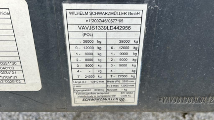 Zdjęcie przedmiotu: SCHWARZMULLER J-SERIE 36.0t Mega Dropside