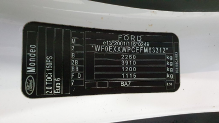 Zdjęcie przedmiotu: Ford Mondeo 2.0 TDCi Silver X (Amb.)