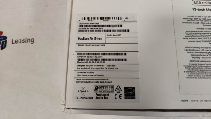 Zdjęcie przedmiotu: Apple MacBook Air 3.3" Retina M1 8GB RAM 256GB SSD macOS Space Gray, product code MGN63ZE/A