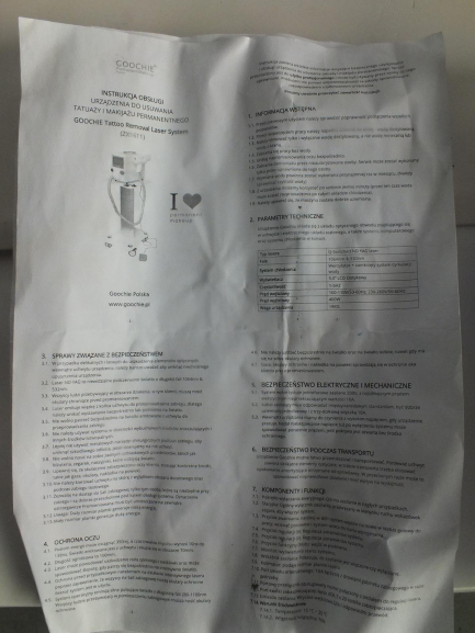 Zdjęcie przedmiotu: Goochie M8-4 M8-4 MACHINE cosmetic laser