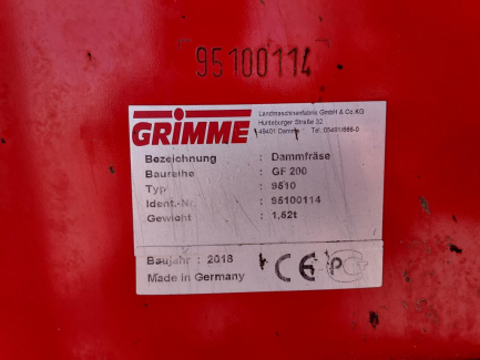 Zdjęcie przedmiotu: Obsypnik do ziemniak&oacute;w GRIMME GF200