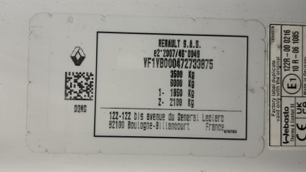 Zdjęcie przedmiotu: RENAULT/MOTOWEKTOR MASTER FWD 2.3 dCi E6 3.5t L3H1 Extra S&S+E