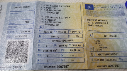 Zdjęcie przedmiotu: Bmw 116D Hatchback