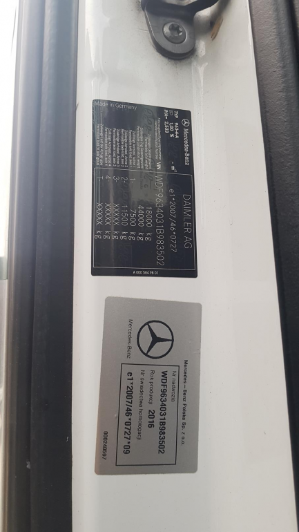 Zdjęcie przedmiotu: Mercedes-benz Actros Euro 6 12809ccm - 449HP 18t 11-19