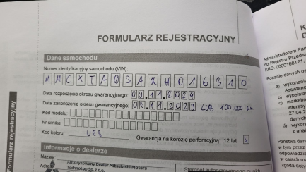 Zdjęcie przedmiotu: Mitsubishi Space Star 1.2 Invite SDA CVT