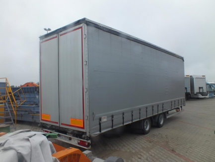 Zdjęcie przedmiotu: Przyczepa skrzyniowa i kurtynowa z osiami centralnymi PLANDEX PTL 18