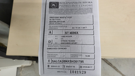 Zdjęcie przedmiotu: LAND ROVER SPORT 2.0 D200 mHEV Dynamic HSE aut
