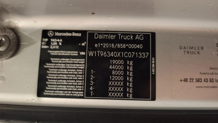 Zdjęcie przedmiotu: Mercedes-benz Actros E6 18.0t