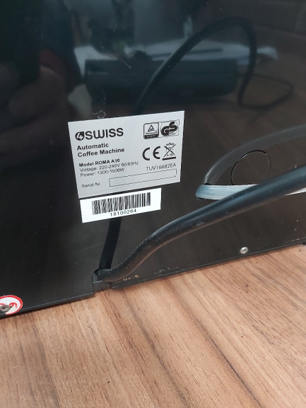 Zdjęcie przedmiotu: Coffee maker 4Swiss ROMA A10 Pro S/N 19010264