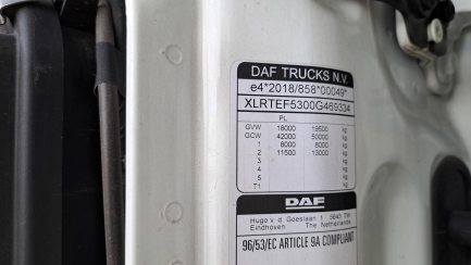 Zdjęcie przedmiotu: DAF XG 480 E6 18.0t FT Space Cab Oświadczenie o utracie DR