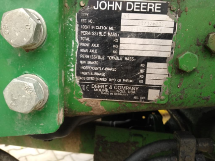 Zdjęcie przedmiotu: John Deere 6430 tractor + KNOCH I front loader