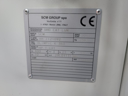 Zdjęcie przedmiotu: One-sided edgebander SCM OLIMPIC K 360 HP T-ER1