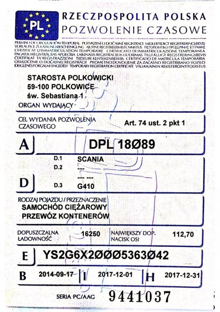 Zdjęcie przedmiotu: SCANIA R410 E6 28.5t LB 6x2MNA