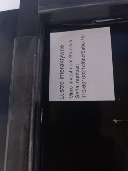 Zdjęcie przedmiotu: Mirror Investment eMirror interactive mirror