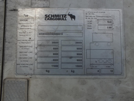 Zdjęcie przedmiotu: AUCTION OF THE DAY SCHMITZ CARGOBULL AG SKO 24L-13.4 Refrigerator