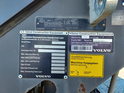 Zdjęcie przedmiotu: Асфальтоукладальник VOLVO P7820C