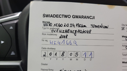 Zdjęcie przedmiotu: Volvo XC60 D4 SCR AWD Momentum aut
