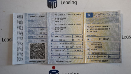 Zdjęcie przedmiotu: Iveco DAILY E6 3.5t