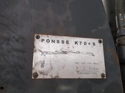 Zdjęcie przedmiotu: PONSSE WISENT forwarder with PONSSE K70 + S crane