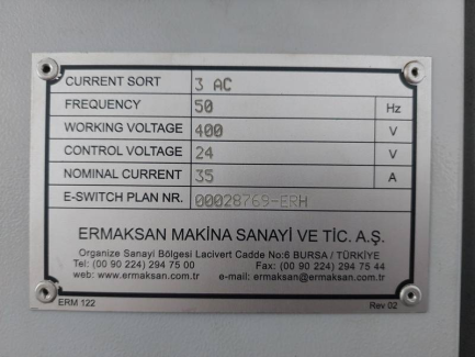 Zdjęcie przedmiotu: Hydraulic press brake Ermaksan Speed-Bend Pro 3100x175
