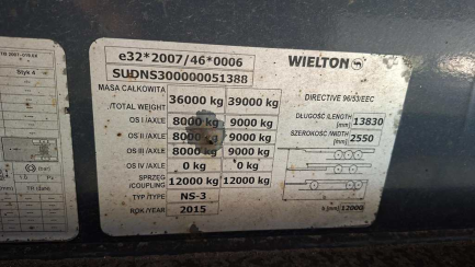 Zdjęcie przedmiotu: WIELTON NS 3 36.0t Mega