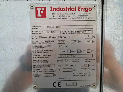 Zdjęcie przedmiotu: Холодильна установка INDUSTRIAL FRIGO GR2A 40/Z