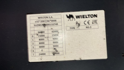 Zdjęcie przedmiotu: WIELTON NS 3 K/13.62 36.0t