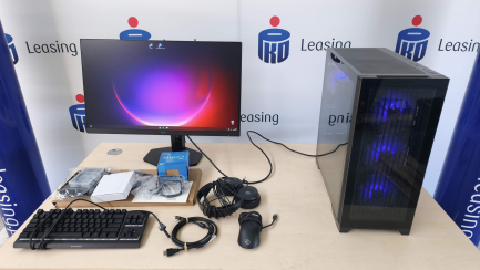Zdjęcie przedmiotu: Zestaw komputerowy: Komputer stacjonarny Intel Core i5-12400F, RTX 5060, 32GB, 2TB M2, WIN 11 Pro + Monitor LED 27" AOC 27G4X + Słuchawki + Klawiatura  + Myszka 