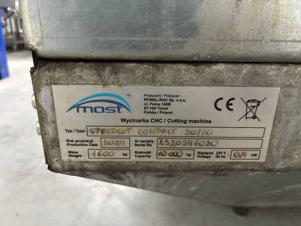 Zdjęcie przedmiotu: Плазмовий різак RYWAL-RHC Sp. z o.o. SPEEDCUT COMPACT 20/60 з ЧПУ