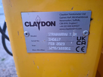 Zdjęcie przedmiotu: Claydon Strawharrow SH7.5 stubble cultivator
