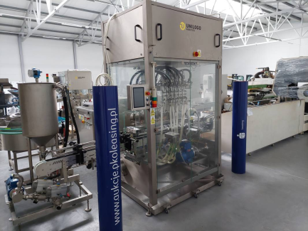 Technological line for dispensing flammable liquids and labeling Unilogo Robotics