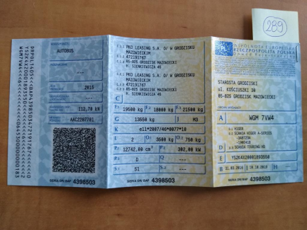 Zdjęcie przedmiotu: SCANIA HIGER A-SERIES TOURING HD bus