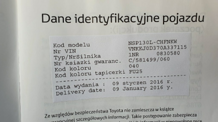 Zdjęcie przedmiotu: Toyota Yaris 1.33 Active EU6