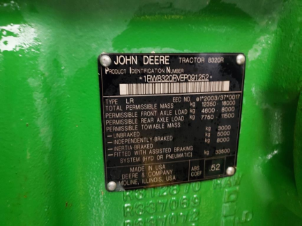 Zdjęcie przedmiotu: Сільськогосподарський трактор JOHN DEERE 8320R