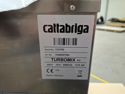 Zdjęcie przedmiotu: Mikser do mieszanek lodowych i cukierniczych CATTABRIGA TURBOMIX