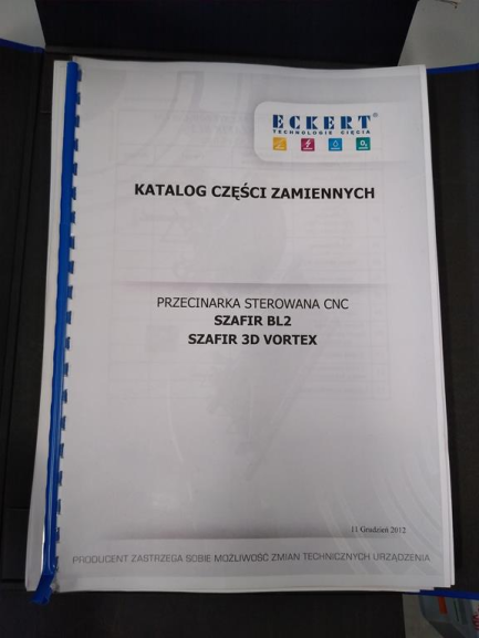 Zdjęcie przedmiotu: Киснево-плазмовий різак ECKERT SZAFIR із системою фільтрації CleanAir 8000 HP