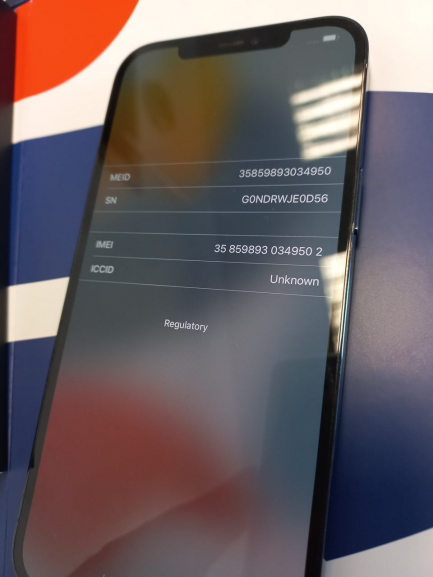 Zdjęcie przedmiotu: Smartphone / Phone Apple iPhone 12 Pro Max 256GB Pacific blue 5G manufacturer code MGDF3PM / A