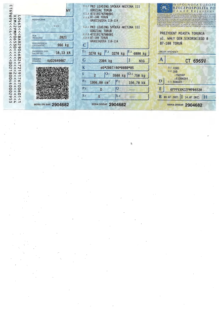 Zdjęcie przedmiotu: Ford Ranger Wildtrak 2.0 TDCi E6.2 3.3t