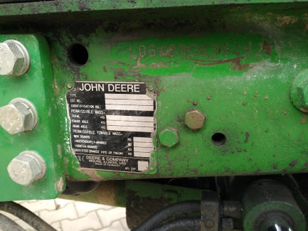 Zdjęcie przedmiotu: John Deere 6430 tractor + KNOCH I front loader