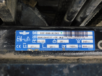 Zdjęcie przedmiotu: W&oacute;zek widłowy elektryczny Mitsubishi FB 15KRT PAC