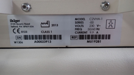 Zdjęcie przedmiotu: Closed incubator DRAGER C2PS-1 Isolette 8000