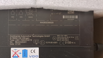 Zdjęcie przedmiotu: VDO digital tachograph version G2V2