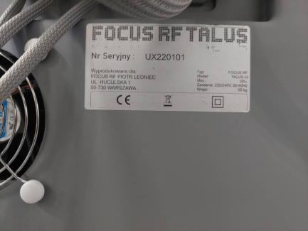 Zdjęcie przedmiotu: Focus RF Talus skin lifting cosmetic device