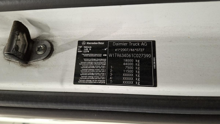 Zdjęcie przedmiotu: Mercedes-benz Actros E6 18.0t