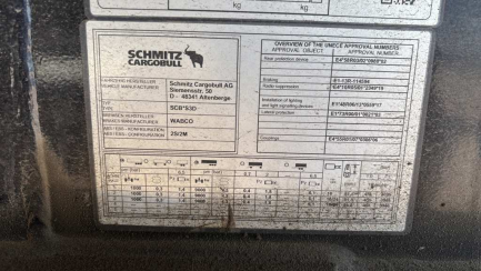 Zdjęcie przedmiotu: SCHMITZ SCB S3D 36.0t